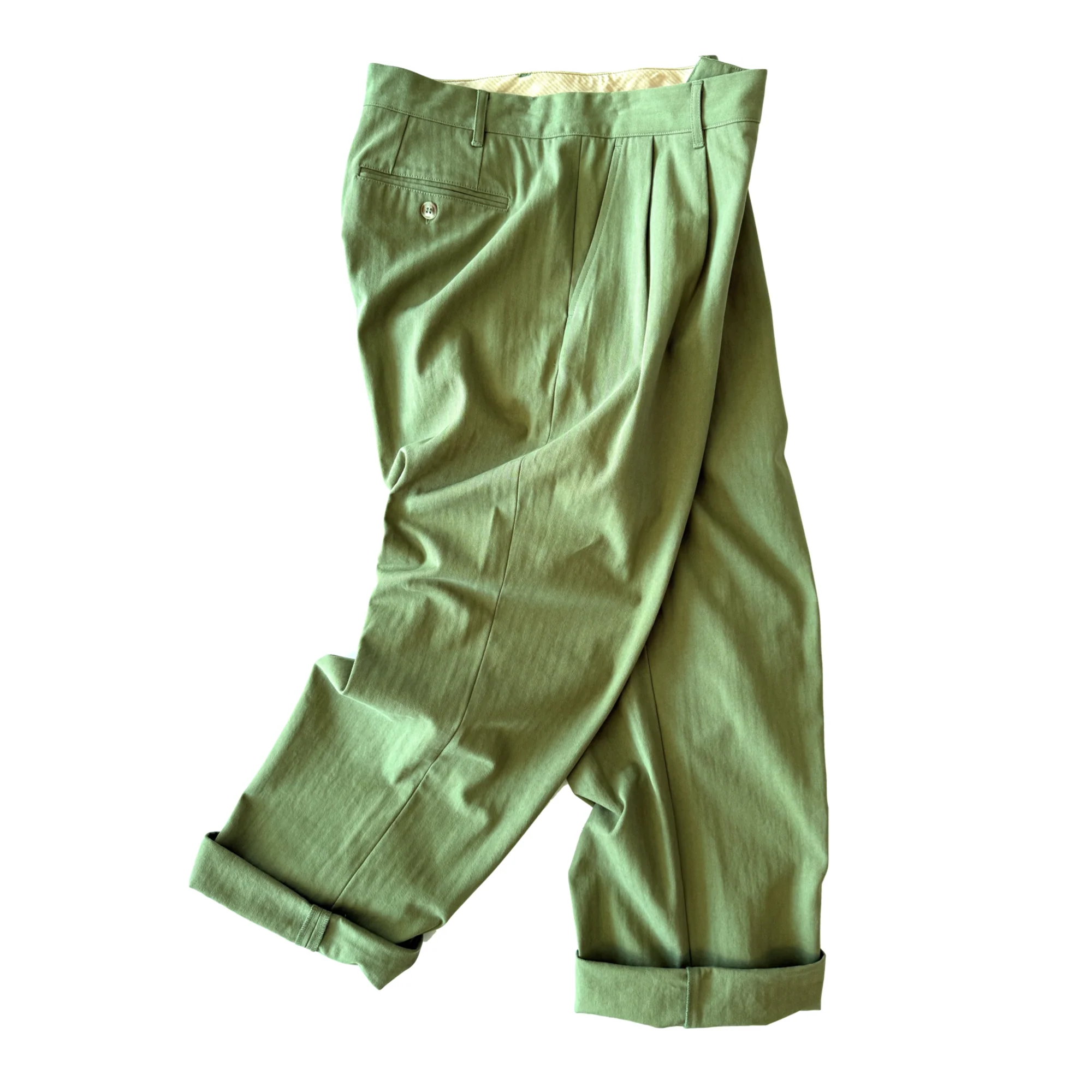 Brother Brother Double Pleated HBT Trouser - Image 2