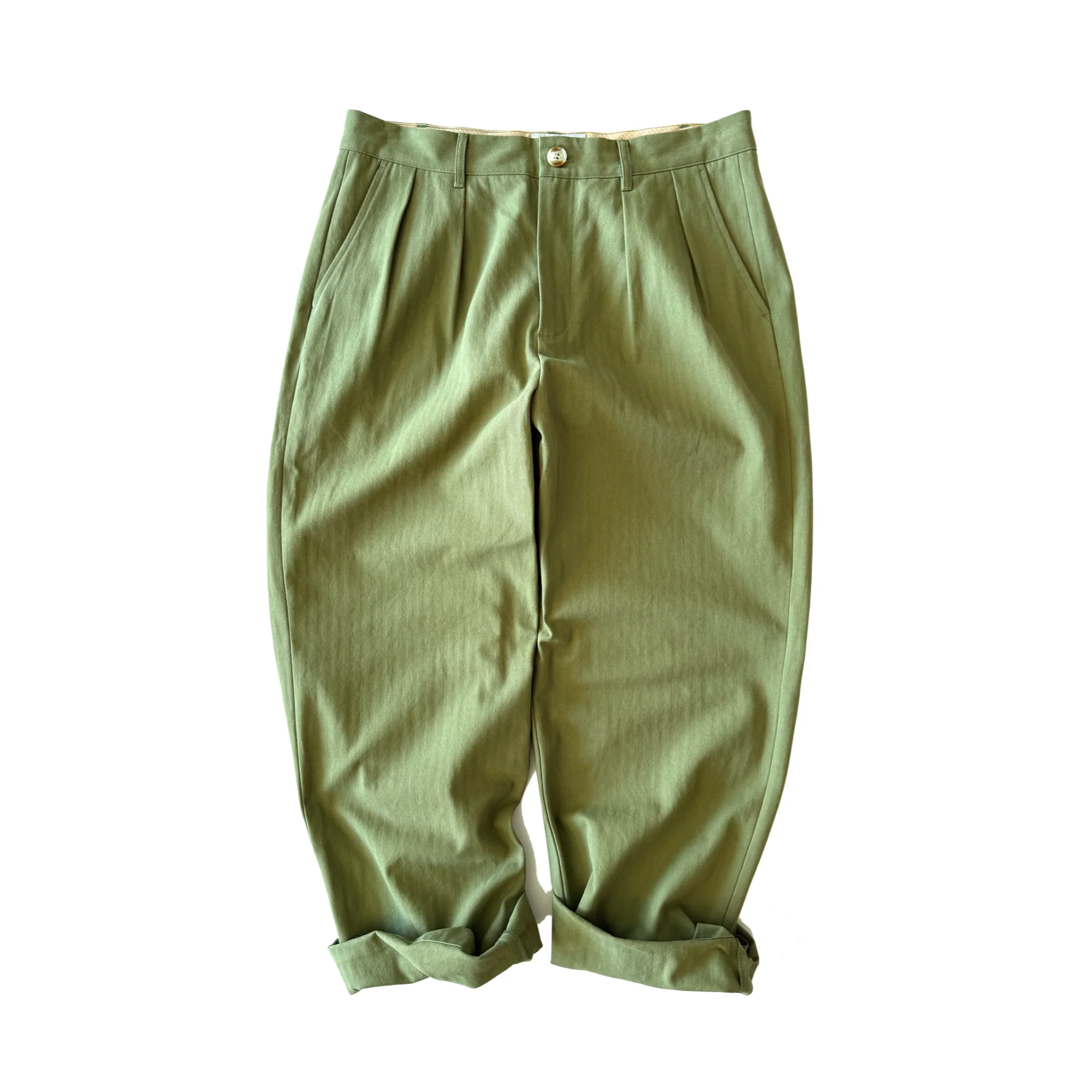 Brother Brother Double Pleated HBT Trouser - Image 3